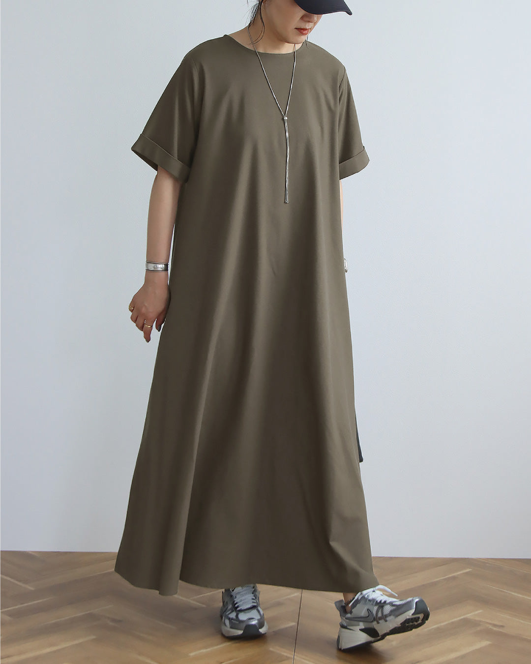 【予約商品7月7日入荷予定】リネンAラインワンピース