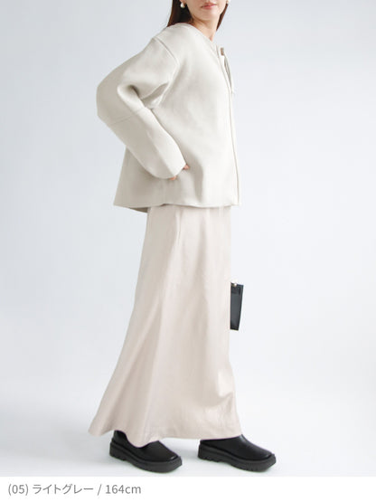 ダブルジップニットカーディガン