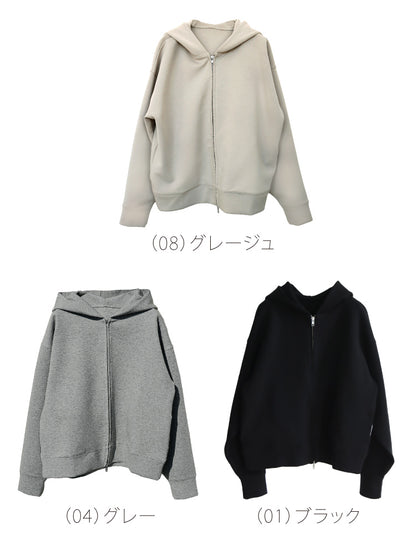 ダブルジップポンチパーカー