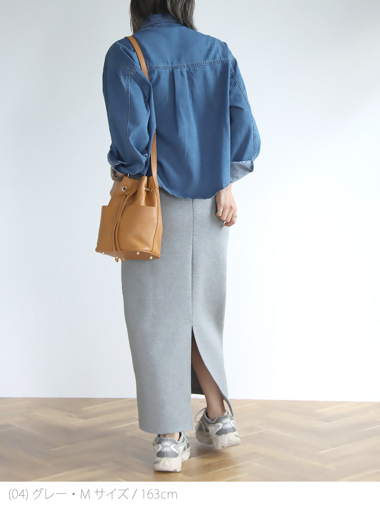 【予約商品2月中～下旬入荷予定】ポンチタイトスカート