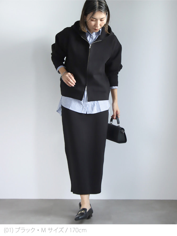 【予約商品2月中～下旬入荷予定】ポンチタイトスカート