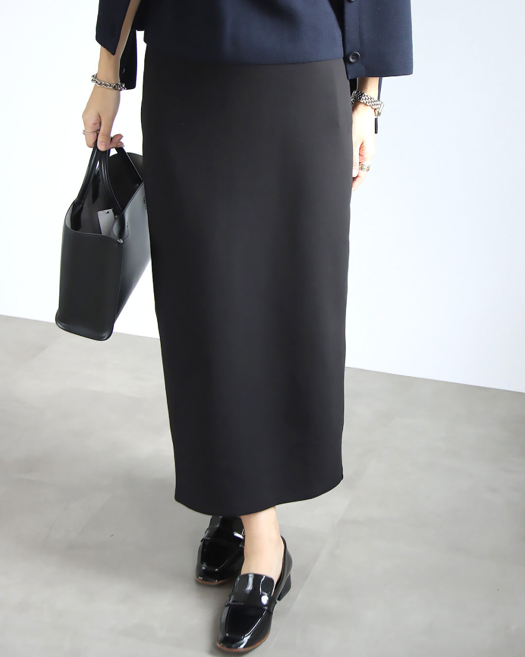 【予約商品2月中～下旬入荷予定】ポンチタイトスカート