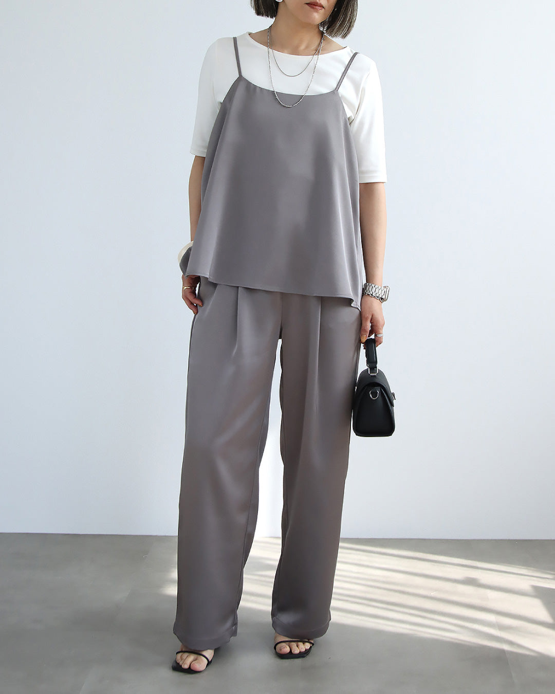 ★はる★セット★uncrave★サテンキャミ&パンツ サテンキャミ＆パンツセットアップ – Sweet&Sheep