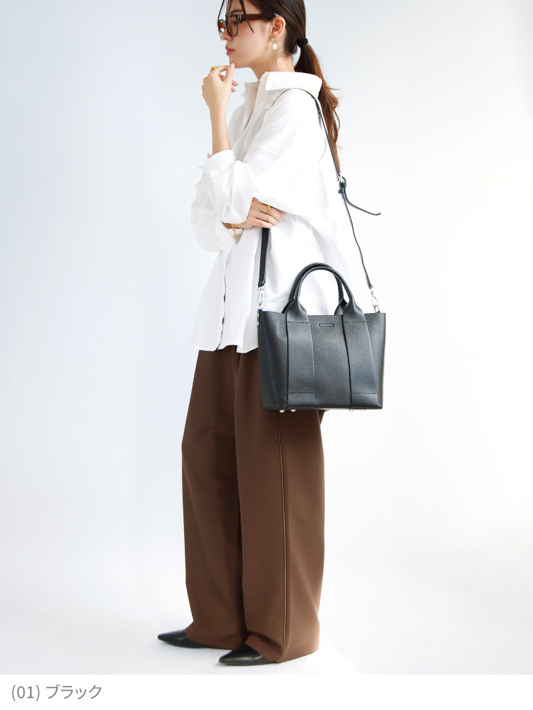 本革2wayミニトートバッグ