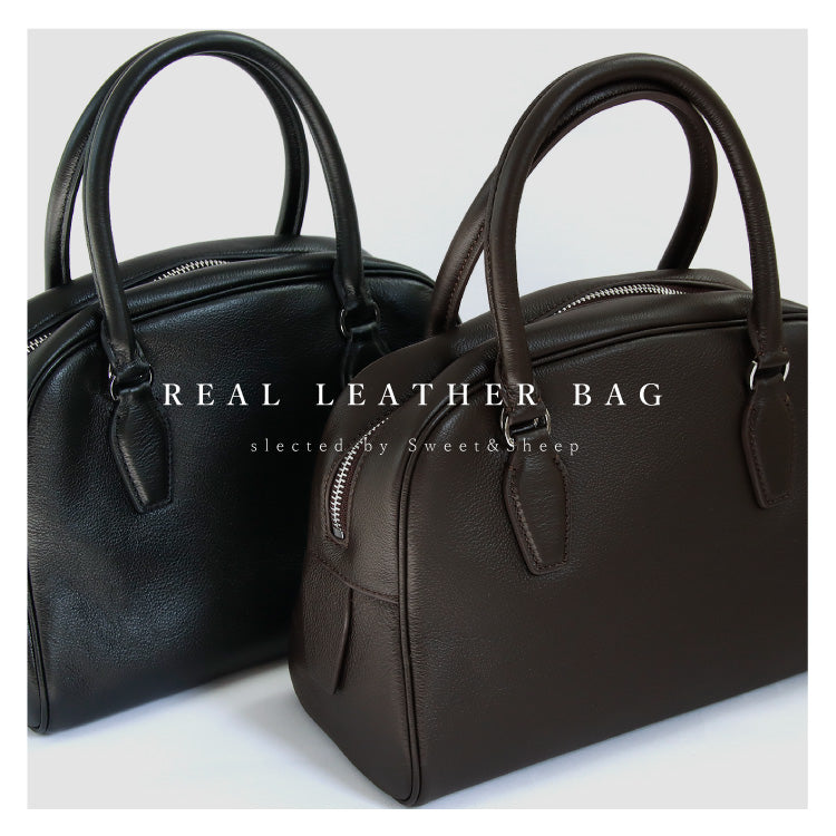 ≪新品≫本革ボストンバッグ Ｓサイズ 黒 本革2wayミニボストンバッグ – Sweet&Sheep