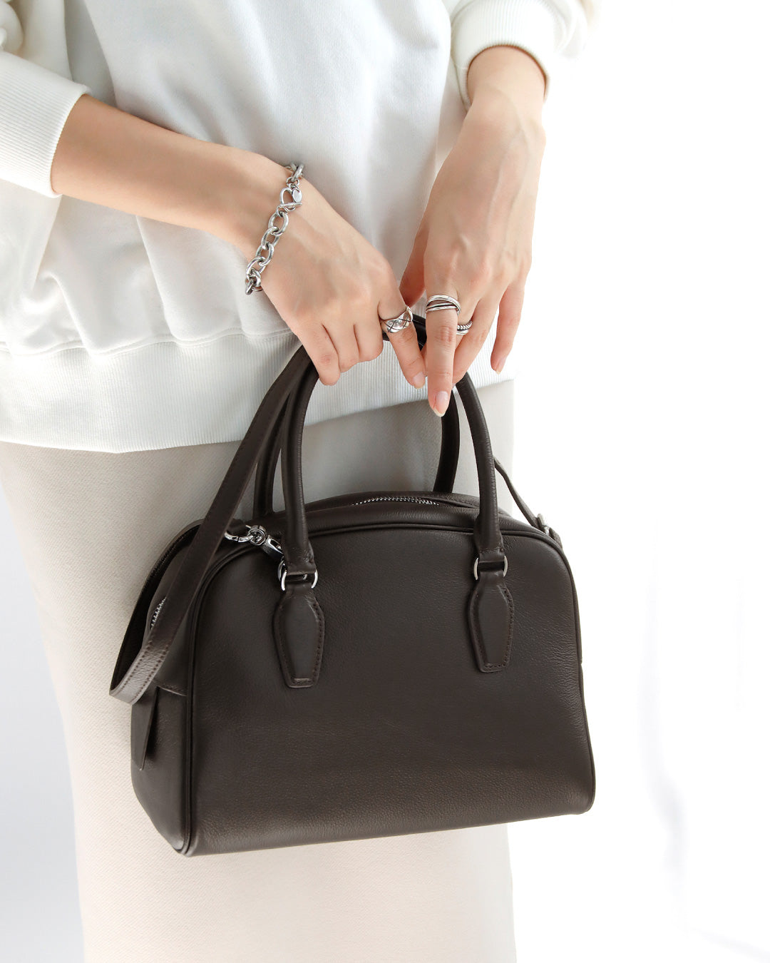 本革2wayミニボストンバッグ