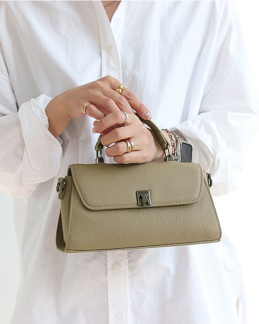 本革ミニハンドバッグ