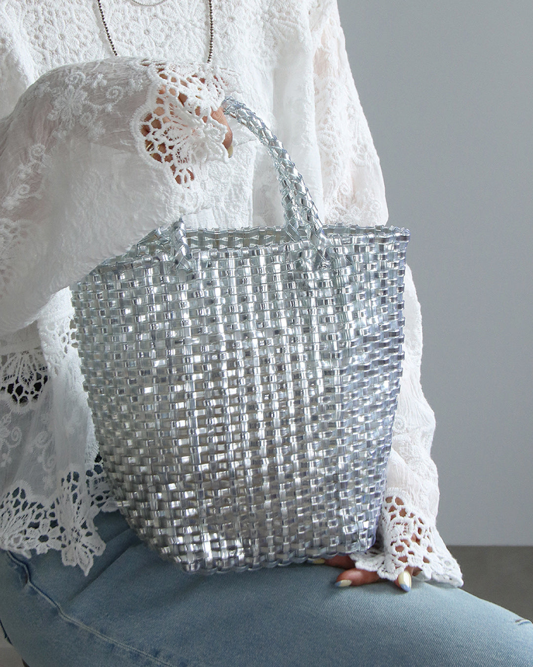 メタリックバッグ