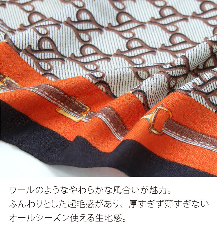 ウールタッチ大判スカーフ