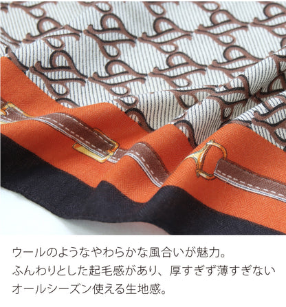 ウールタッチ大判スカーフ