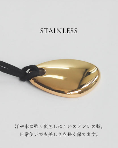 プレートロングコードネックレス