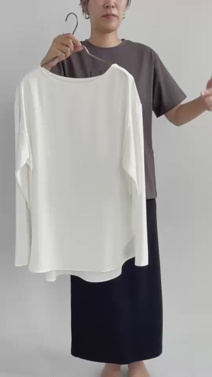 シフォンTブラウス