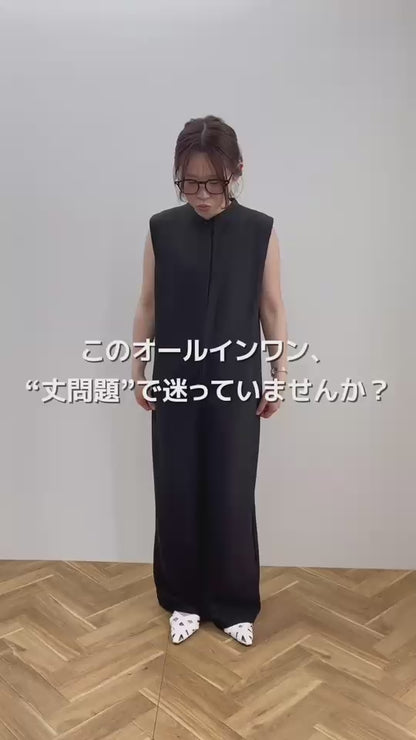 バンドカラーオールインワン