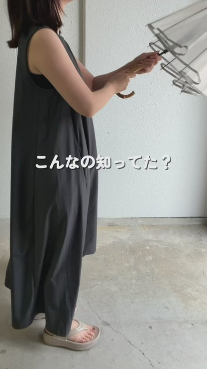 撥水Aラインワンピース