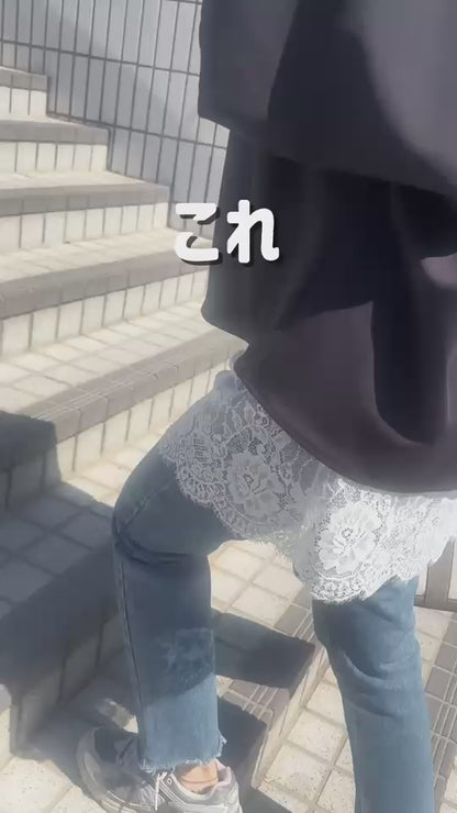 大人の高見えレイヤードレース